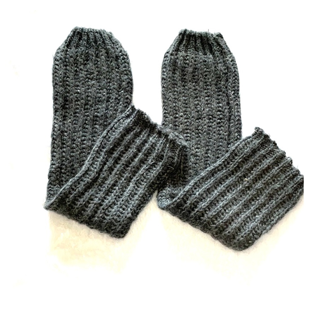 Grey leg warmers